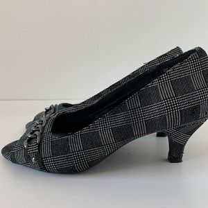 Black Plaid Heels